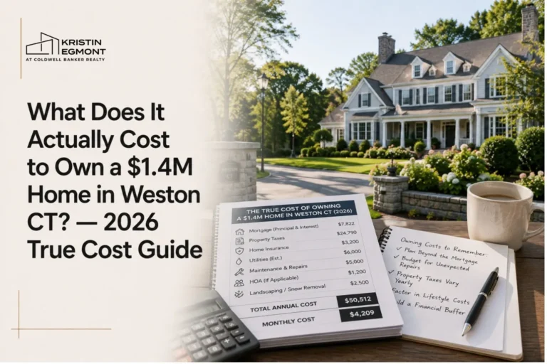 Cost to Own a $1.4M Home in Weston CT