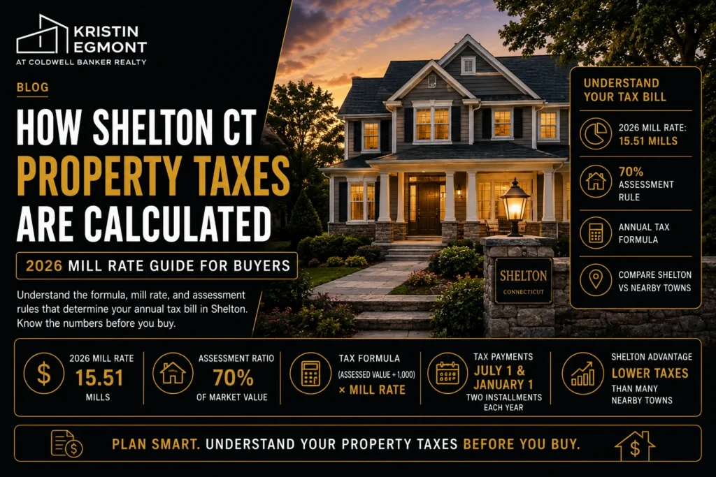 Shelton CT Property Tax Guide 2026 Mill Rate & Tax Calculator for Buyers